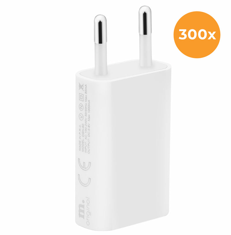 5W universele USB adapter (300 stuks)