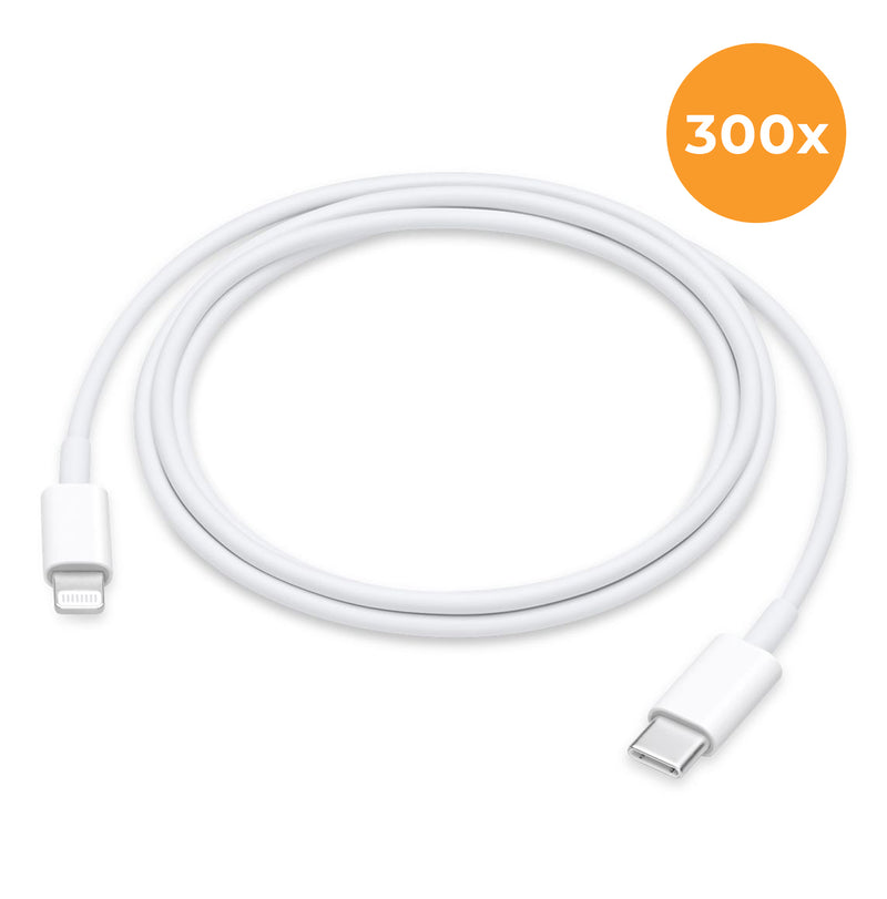 Lightning kabel (USB-C) - 1 meter (300 stuks)