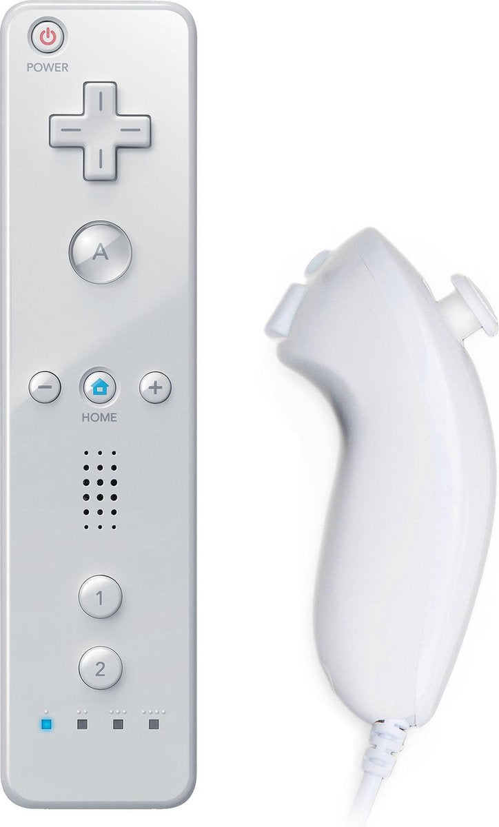 Controller en nunchuk geschikt voor Nintendo Wii